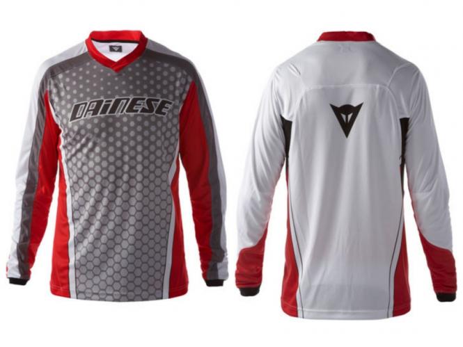 Dirt Quake L/S Shirt M | rot/weis