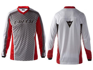 Dirt Quake L/S Shirt M | rot/weis