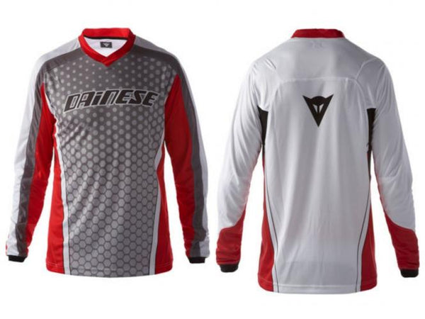 Dirt Quake L/S Shirt M | rot/weis