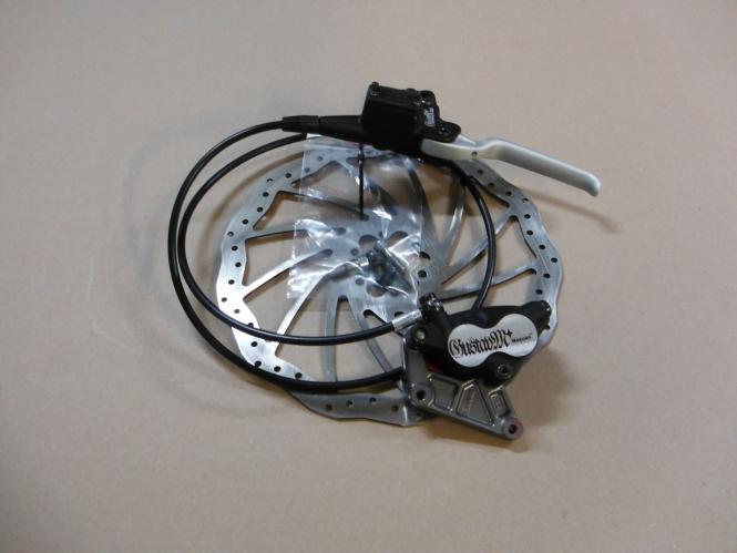 Magura Gustav M VR + HR Sätze gebraucht Vorderrad schw./ silber +Adapter 21