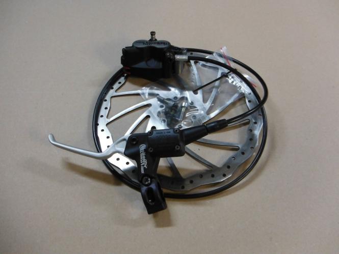 Magura Gustav M VR + HR Sätze gebraucht Vorderrad schw./ silber +Adapter 21