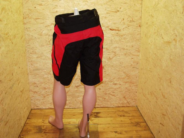 Hucker pants short L | schwarz/rot