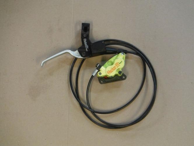 Magura Gustav M VR + HR Sätze gebraucht Hinterrad gelb