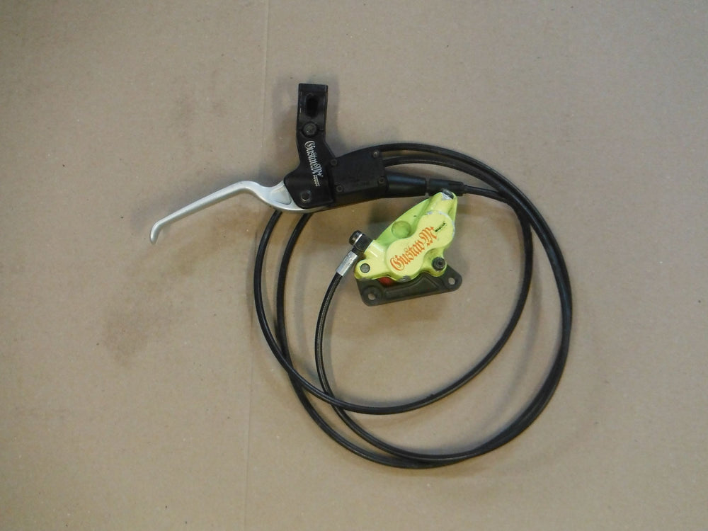 Magura Gustav M VR + HR Sätze gebraucht Hinterrad gelb