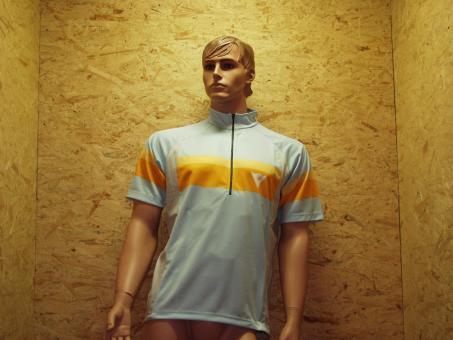 Maverick Shirt M | blau/orange/gelb