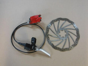 Magura Gustav M VR + HR Sätze gebraucht Vorderrad rot +210er Scheibe